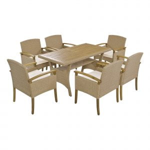 7-Piece Outdoor Patio Dining Table Set - SP100008AAA