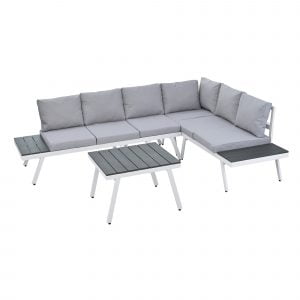 Industrial 5-Piece Aluminum Outdoor Patio Furniture Set - SP100007AAA
