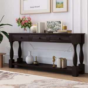 64" Long Extra-thick Sofa Table, Espresso - WF299371AAP