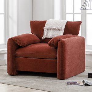 Modern Style Chenille Oversized Armchair - BS303523AAR