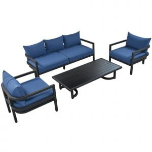 Multi-Person Outdoor Steel Sofa Set - WY000333AAC