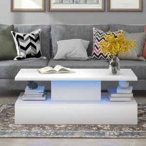 Modern Coffee Table With Led Lighting - WF287358AAK