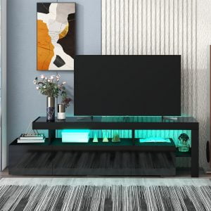 Modern Style 16-Colored LED Lights TV Cabinet - WF290009AAB