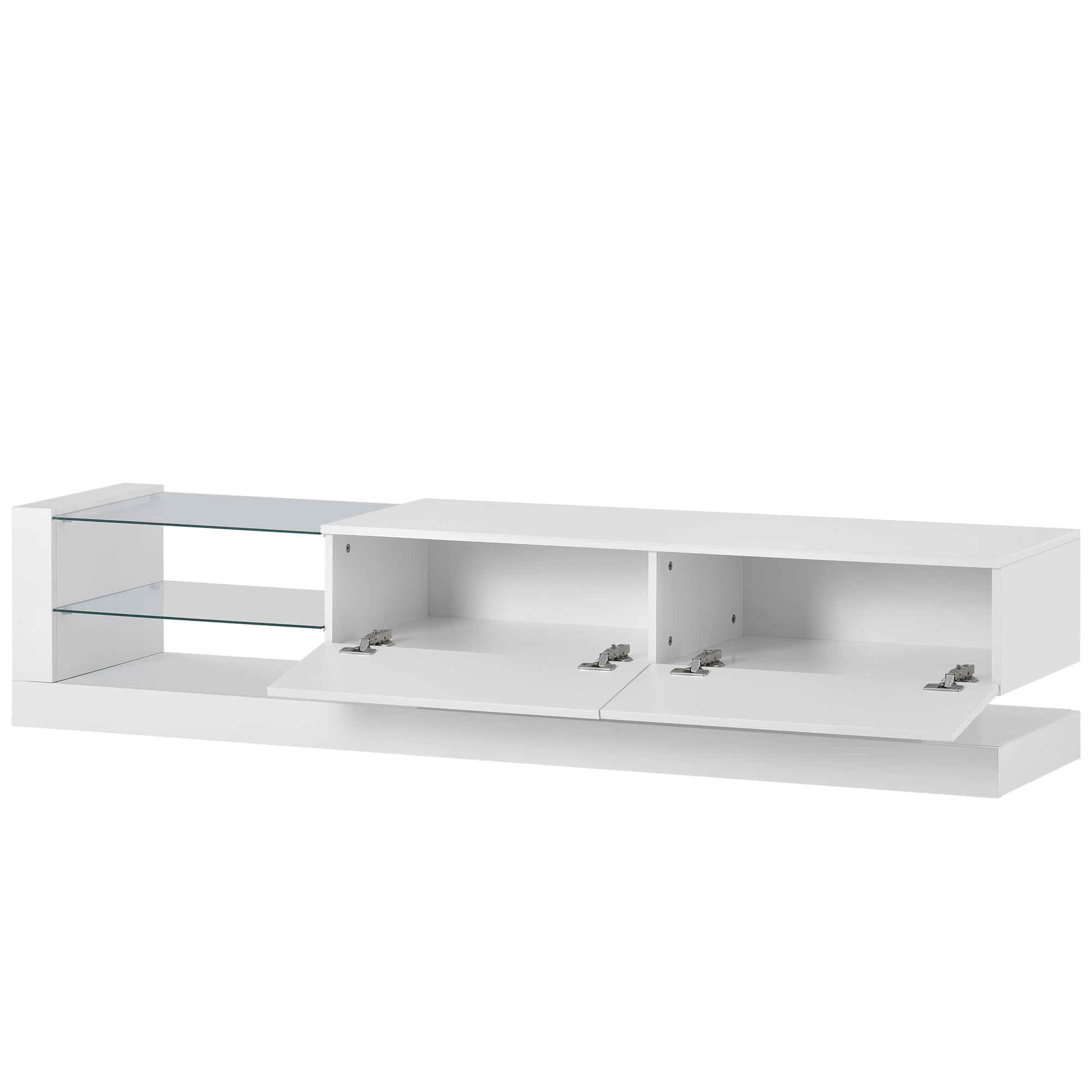 TV Stand with Two Media Storage Cabinets For 75 Inch TV - WF293969AAK