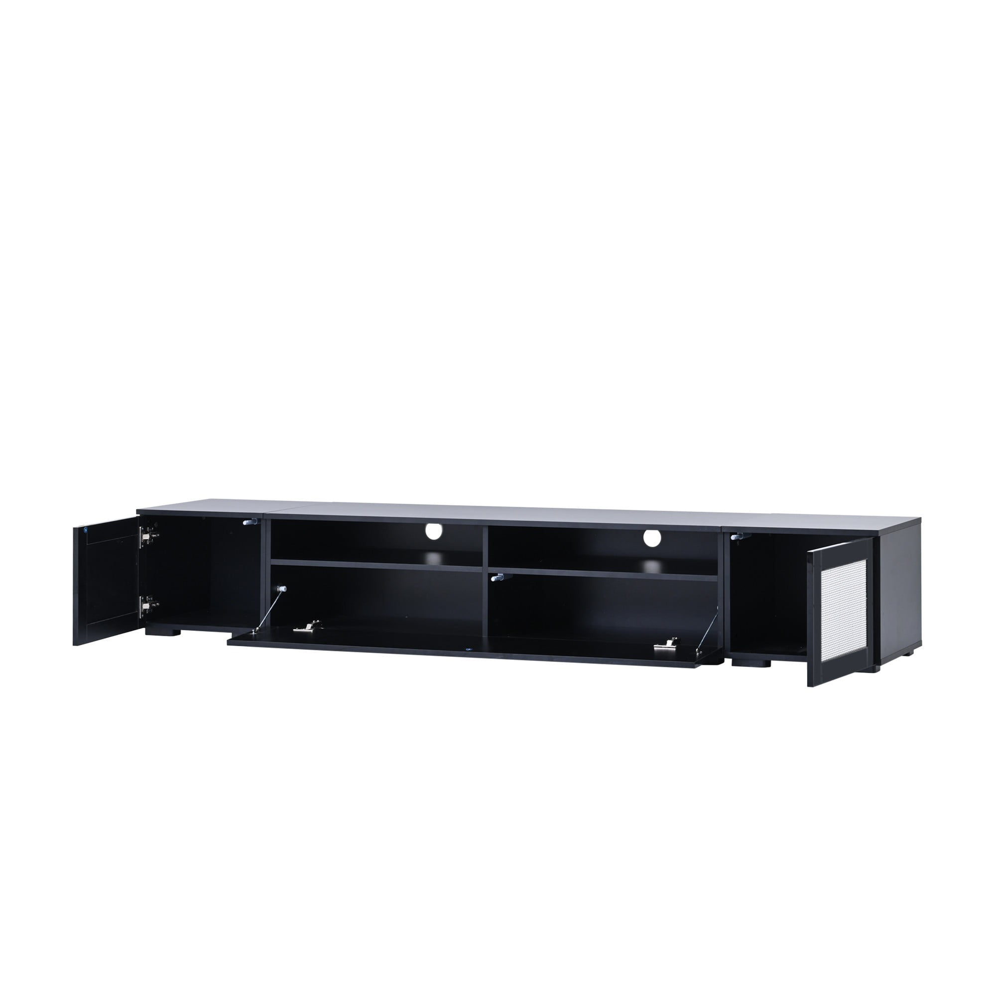3 Pieces Extended TV Console Table For TVs Up To 90" - WF300276AAB