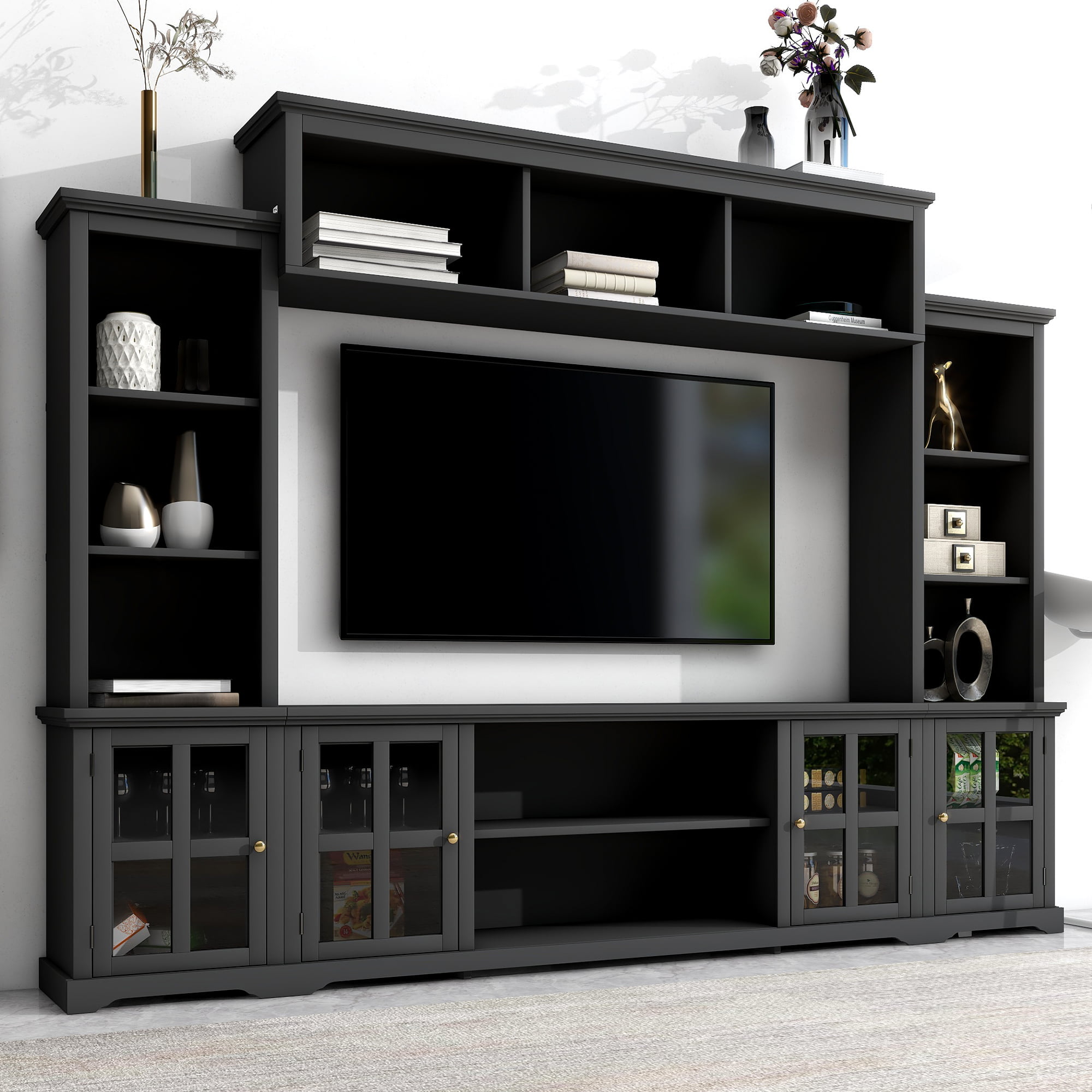 Minimalism Style Entertainment Wall Unit - SD000018AAB