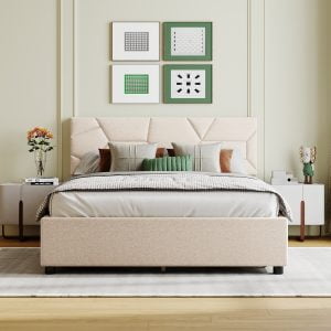 Full Size Upholstered Platform Bed with Storage - LP000133AAA