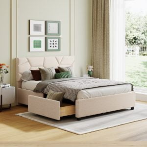 Full Size Upholstered Platform Bed with Storage - LP000133AAA