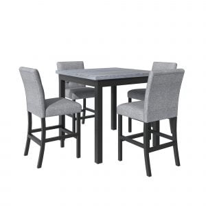 Wood Square 5-Piece Counter Height Dining Set - SP000228AAB