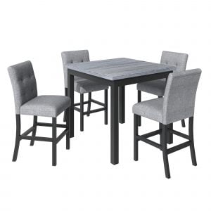 Wood Square 5-Piece Counter Height Dining Set - SP000228AAB
