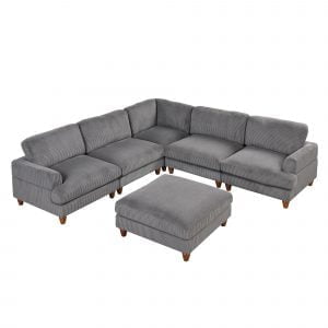 Modular Sectional Sofa with Ottoman - WY000373AAE