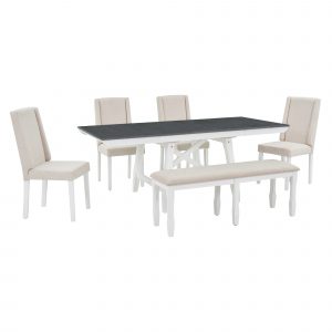 6-Piece Classic Dining Table Set - ST000088AAE