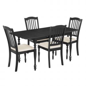 Mid-Century 5-Piece Extendable Dining Table Set - SP000018AAP