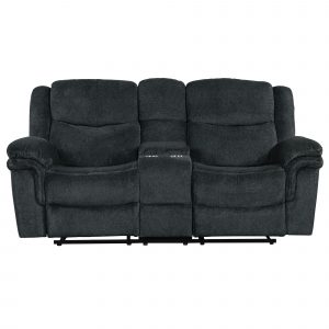 Manual Reclining Sofa with Cup Holder, 2 USB Ports, 2 Power Sockets - SG000960AAC