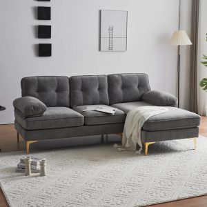 83.07" Modern L Shaped Sectional Sofas - SG000980AAE