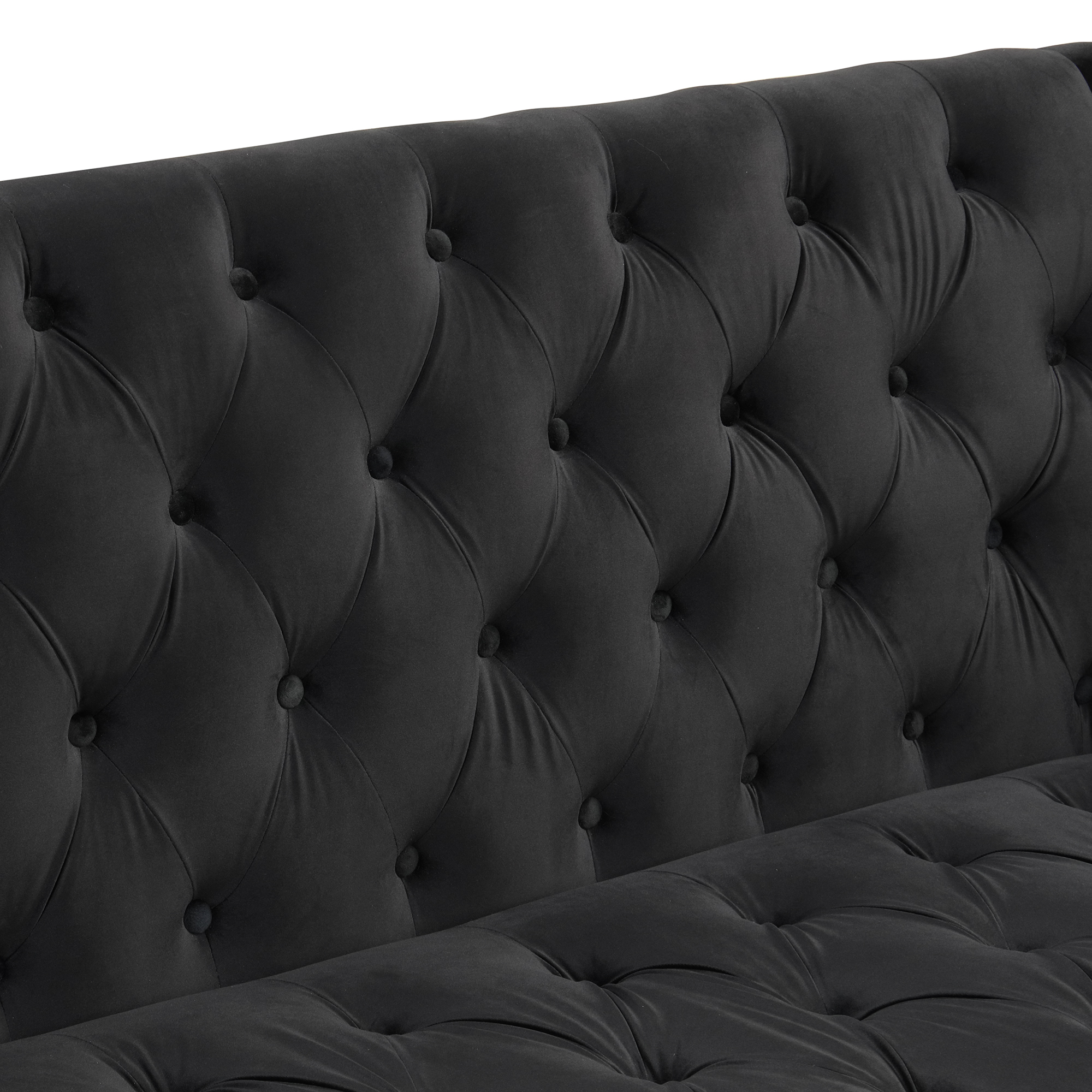 Modern Three-Piece Sofa Set With Metal Legs - SG001054AAB