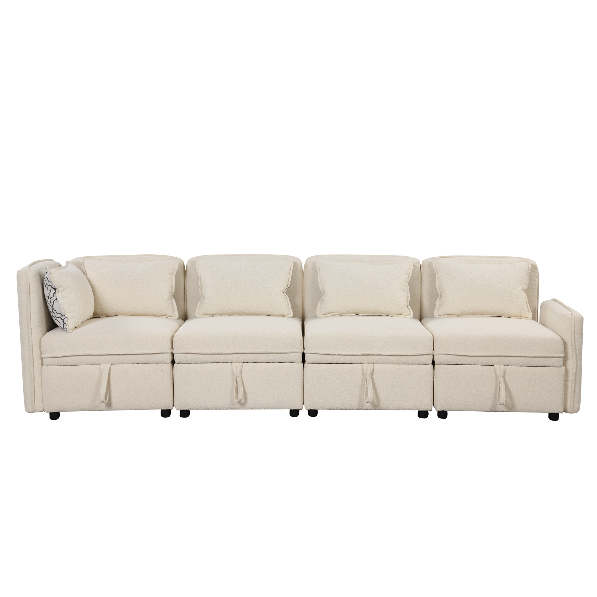 Chenille Fabric Free Combination 4 Seater Sofa - SG001060AAA