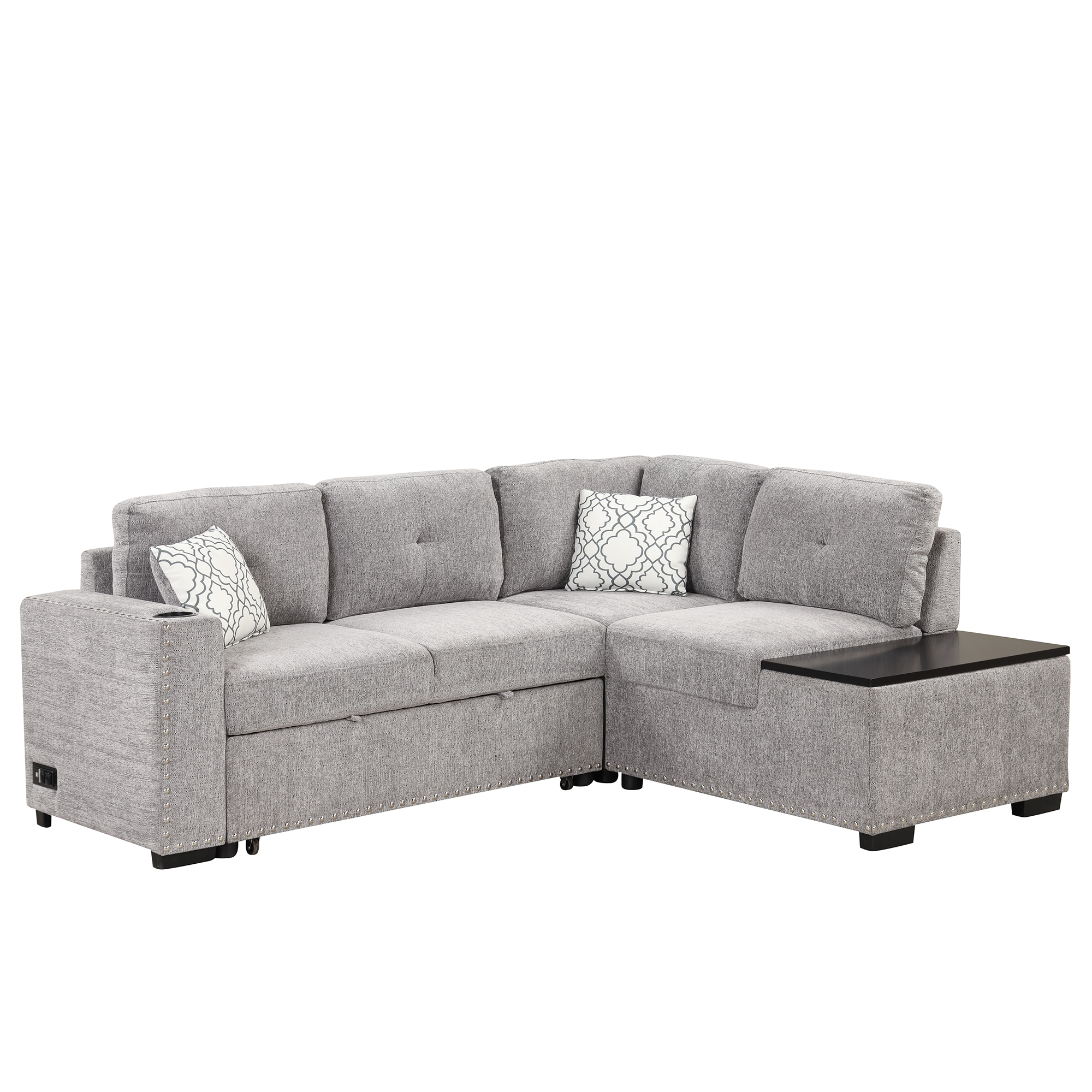 83.8" Reversible Sectional Pull-out Sofa Bed - SG001080AAE