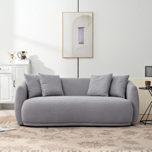 Upholstered Sofa Set with 5 Pillows - WY000362AAE