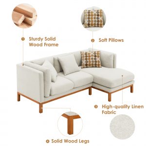 75*50 Inch Modern Sectional Sofa - GS000009AAA