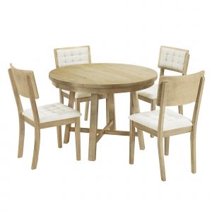 Rustic 42inch Round Dining Table Set - SP000035AAA