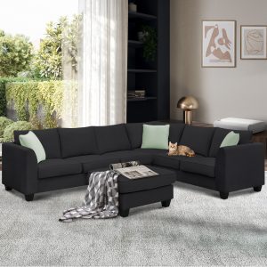112" * 87" Sectional Sofa Couches Living Room Sets - GS009012AAB