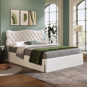 Queen Size Bed Frame With 4 Storage Drawers - GX001823AAK