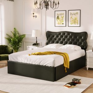 Full Size Bed Frame with 4 Storage Drawers - GX001822AAB
