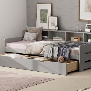 Twin Size Wooden Day Bed with 3 Drawers - BS317122AAE