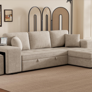 104" Modern L-Shape 3 Seat Reversible Sectional Couch - SG000432AAA