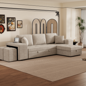 104" Modern L-Shape 3 Seat Reversible Sectional Couch - SG000432AAA