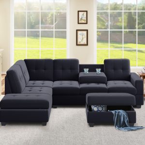 Modern Sectional Sofa with Reversible Chaise - SG000280AAA