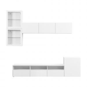 High Gloss TV Stand with Ample Storage Space - SD000030AAK