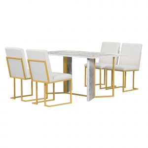 7-Piece Modern Dining Table Sets - ST000111AAA