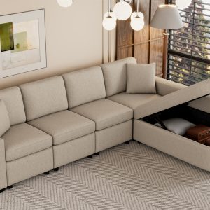 109.8" L-Shaped Sectional Sofa - SG001330AAA