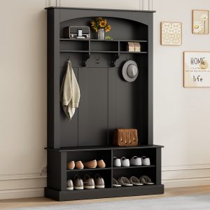 47.2'' Wide Hall Tree with Bench and Shoe Storage - WF317362AAB