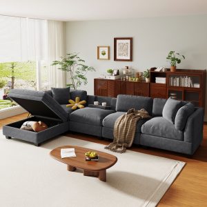L-Shaped Upholstered Modular Sofa - WY000371AAE