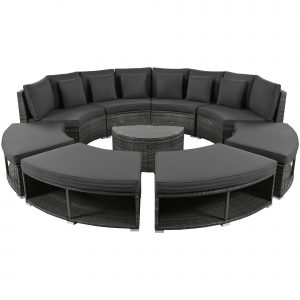 9-Piece Outdoor Patio Furniture Luxury Circular Outdoor Sofa Set - SZ000040AAR