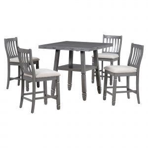 5-Piece Counter Height Dining Table Set - ST000116AAE