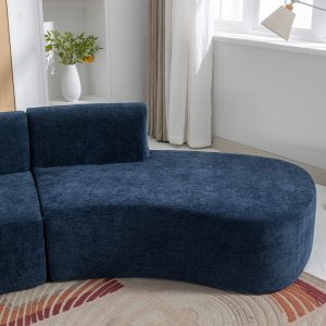 136.6" Stylish Curved Sofa - SG001390AAC