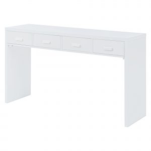 Modern Minimalist Console Table with Open Tabletop and Four Drawers - WF316903AAK