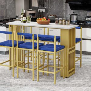 7-Piece Multi-Functional Modern Counter Height Dining Table Set - ST000115AAA