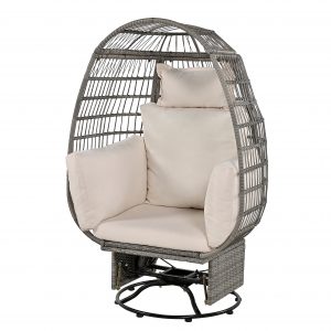 Outdoor Swivel Chair with Cushions - WF318105AAA