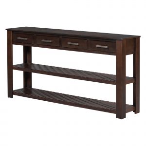 Entryway Console Table with 4 Drawers and 2 Shelves - WF319384AAD