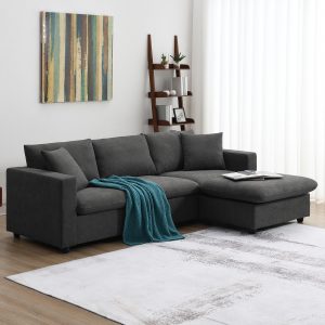 L-Shaped Couch Set With 2 Free Pillows - GS009023AAE