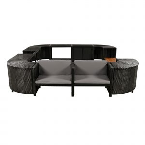 Spa Surround Quadrilateral Outdoor Rattan Sectional Sofa Set - SZ000070AAE