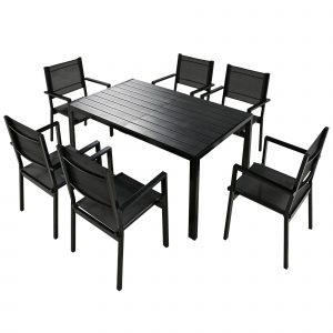 High-Quality Steel Outdoor Table and Chair Set - WY000401AAB