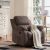 Suede Heated Massage Recliner Sofa Chair