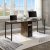 Home Office 2-Person Writing Desk With Storagetiger