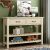 Retro Console Table With Drawers And Shelf
